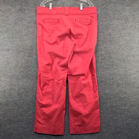Lee Women's One True Fit Lower On The Waist Pants Red 16M Flat Front - Picture 5 of 10